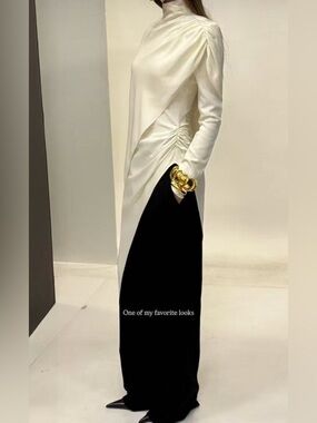 HELSA Women's White The Wilhelmina Cape Top SZ S $399 NEW !